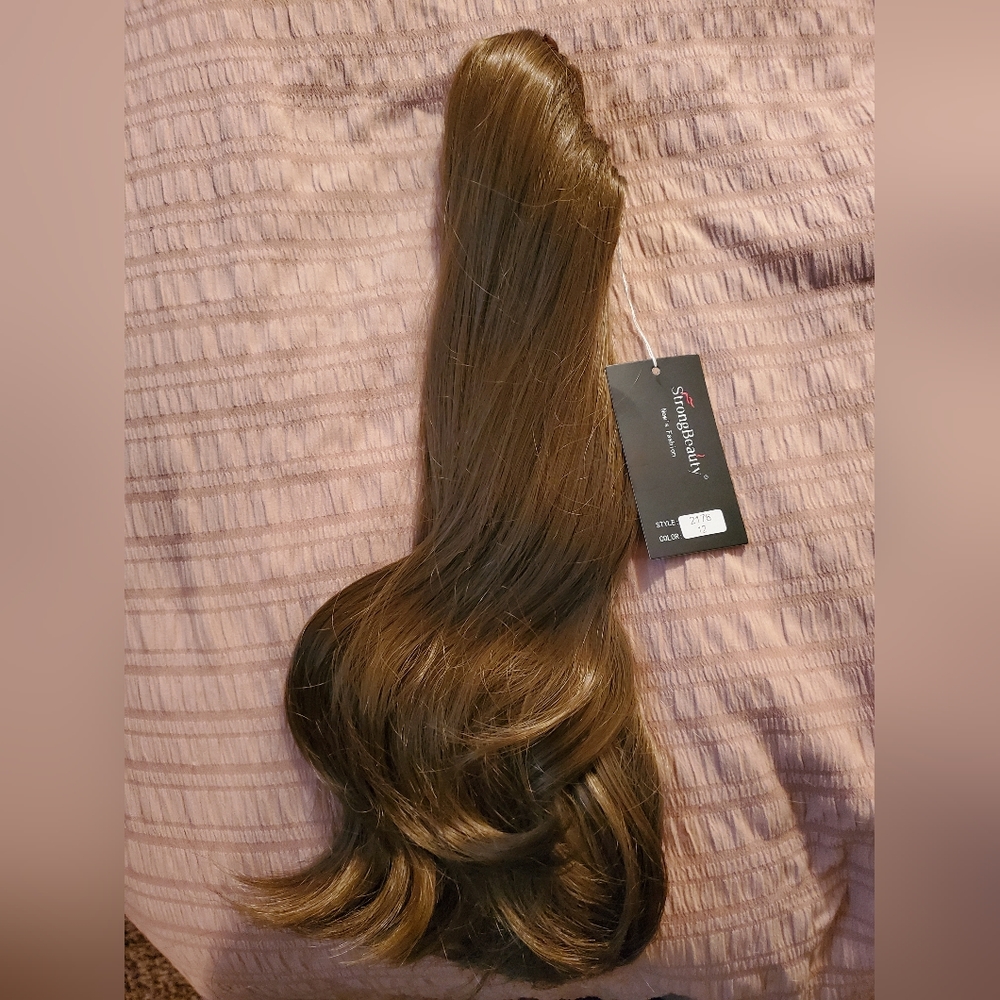 Golden Brown, Remy Synthetic Mix, Clip-in Ponytail Extension New W/ tags